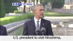 VOA60 World - Obama Makes History, Confronts Past in Hiroshima