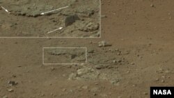 Gambar permukaan Mars yang diambil oleh kendaraan penjelajah NASA, Curiosity, awal bulan ini. (Foto: NASA/JPL-Caltech)