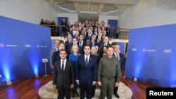 Делегати на мальтійській зустрічі, організованій Україною на вихідних для обговорення Формули миру, Мальта, 28 жовтня 2023 р. Ministry for Foreign and European Affairs and Trade/Handout via REUTERS
