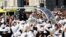 Pope Francis arrives to celebrate a Mass for the closing of the International Eucharistic Congress, at Budapest's Heroes Square, Hungary.