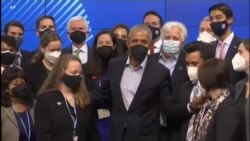 Obama Rankontre Delegasyon Ameriken kap Asiste Rankont COP26 la