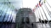 This photograph taken on Oct. 22, 2024, shows European countries' flags displayed in front of the European Parliament in Strasbourg, eastern France. 