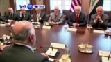 VOA60 America - President Trump and Iraqi Prime Minister Haider al-Abadi held their first in-person meeting