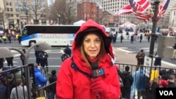 VOA Correspondent Carolyn Presutti reports from the parade route on inauguration day, Jan 20, 2017.