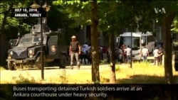 Detained Turkish Soldiers Arrive at Court