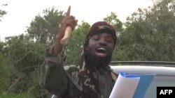 Le présumé Abubakar Shekau, dans une vidéo diffusée par l'AFP (AP)