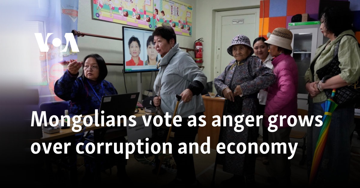 Mongolians vote as anger grows over corruption and economy
