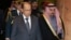 A handout picture released by the Lebanese photo agency Dalati and Nohra shows Riyadh governor Prince Faisal bin Bandar bin Abdulaziz (R) greeting Lebanese President Michel Aoun (L) upon his arrival in Riyadh, Jan. 9, 2017. 