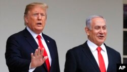 TT Donald Trump và Thủ tướng Israel Benjamin Netanyahu.