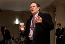 Andy Levin, D-Mich, arrives for member-elect briefings on Capitol Hill in Washington, Nov. 15, 2018.