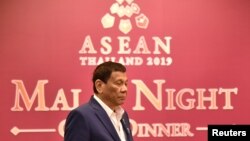 Tổng thống Philippines Rodrigo Duterte tại Thượng đỉnh ASEAN lần thứ 34 ở Bangkok, Thái Lan, ngày 22/06/2019.