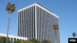 Kantor pusat Perusahaan Internet untuk Pemberian Nama dan Nomor (ICANN) di Marina del Rey, negara bagian California, AS.