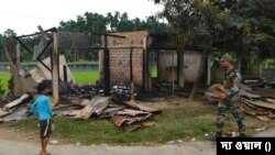 ত্রিপুরায় সাম্প্রতিক হামলার ছবি। (ছবি-দ্য ওয়াল) 