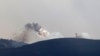 A picture taken from northern Israel, along the border with southern Lebanon on September 22, 2024, shows smoke billowing following Israeli bombardment on the Lebanese village of Markaba.