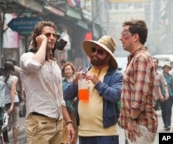 (L to R) Bradley Cooper as Phil, Zach Galifianakis as Alan and Ed Helms as Stu in Warner Bros. Pictures' and Legendary Pictures' comedy THE HANGOVER PART II a Warner Bros. Pictures release.