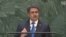 El presidente de Honduras, Juan Orlando Hernández, interviene en la 74 Asamblea General de la ONU. Septiembre 25 de 2019.