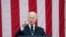 President Joe Biden speaks at the Memorial Amphitheater of Arlington National Cemetery in Arlington, Va., on Memorial Day, Monday, May 29, 2023.