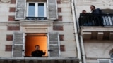 Keeping windows open can help move good air in and bad out. Here, French singer Stephane Senechal sings from his apartment's open window in Paris. A lockdown was imposed to slow the rate of the coronavirus disease (COVID-19) spread, March 24, 2020. REUTERS/Gonzalo Fuentes
