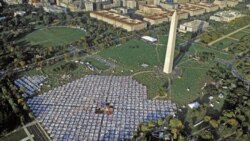 The AIDS Memorial Quilt on the National Mall in Washington, D.C. in 1992