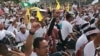 People take part in an Anti-ICERD (International Convention on the Elimination of All Forms of Racial Discrimination) mass rally in Kuala Lumpur, Malaysia, Dec. 8, 2018.