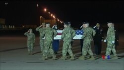 2018-11-27 美國之音視頻新聞: 在阿富汗被殺的美軍遺體已經回國