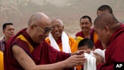 His Holiness the Dalai Lama arrives in Nubra Valley, a remote area of Ladakh, India, for an eight day visit from July 20th to 27th that will include teachings at three Buddhist monasteries.