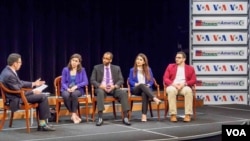 Young American Muslims talking about religion, politics and terrorism at a recent VOA discussion in Washington D.C.