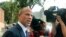 FILE - Michael Avenatti, the attorney for adult film actress Stormy Daniels, talks to reporters outside Los Angeles County Superior Court after a hearing in Los Angeles, July 10, 2018. 