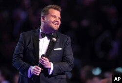 James Corden, anfitrión de la entrega 60 de los premios Grammy. Madison Sqare Garden. Nueva York, 28-1-18.