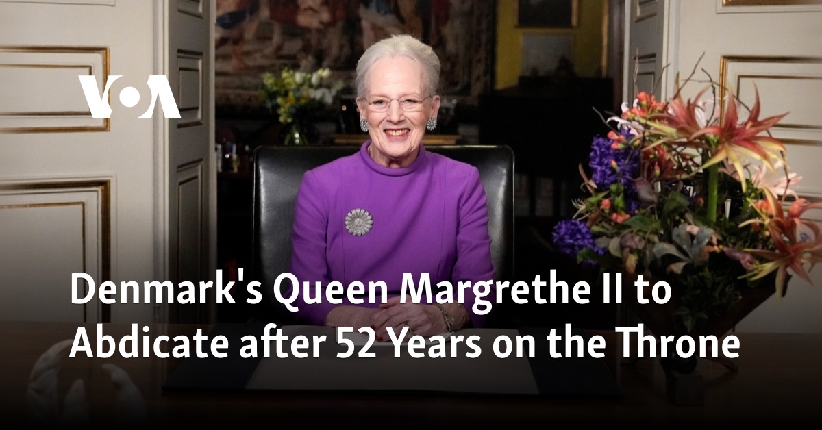Denmark's Queen Margrethe II to Abdicate After 52 Years on Throne
