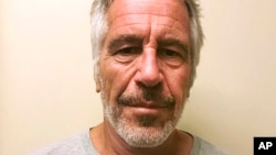 FILE - This March 28, 2017, file photo, provided by the New York State Sex Offender Registry shows Jeffrey Epstein. Newly released court documents show that Epstein repeatedly declined to answer questions about sex abuse as part of a lawsuit. A…