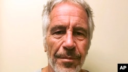 FILE - This March 28, 2017, file photo, provided by the New York State Sex Offender Registry shows Jeffrey Epstein. Newly released court documents show that Epstein repeatedly declined to answer questions about sex abuse as part of a lawsuit. A…