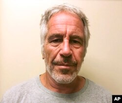 FILE - This March 28, 2017, file photo, provided by the New York State Sex Offender Registry shows Jeffrey Epstein.