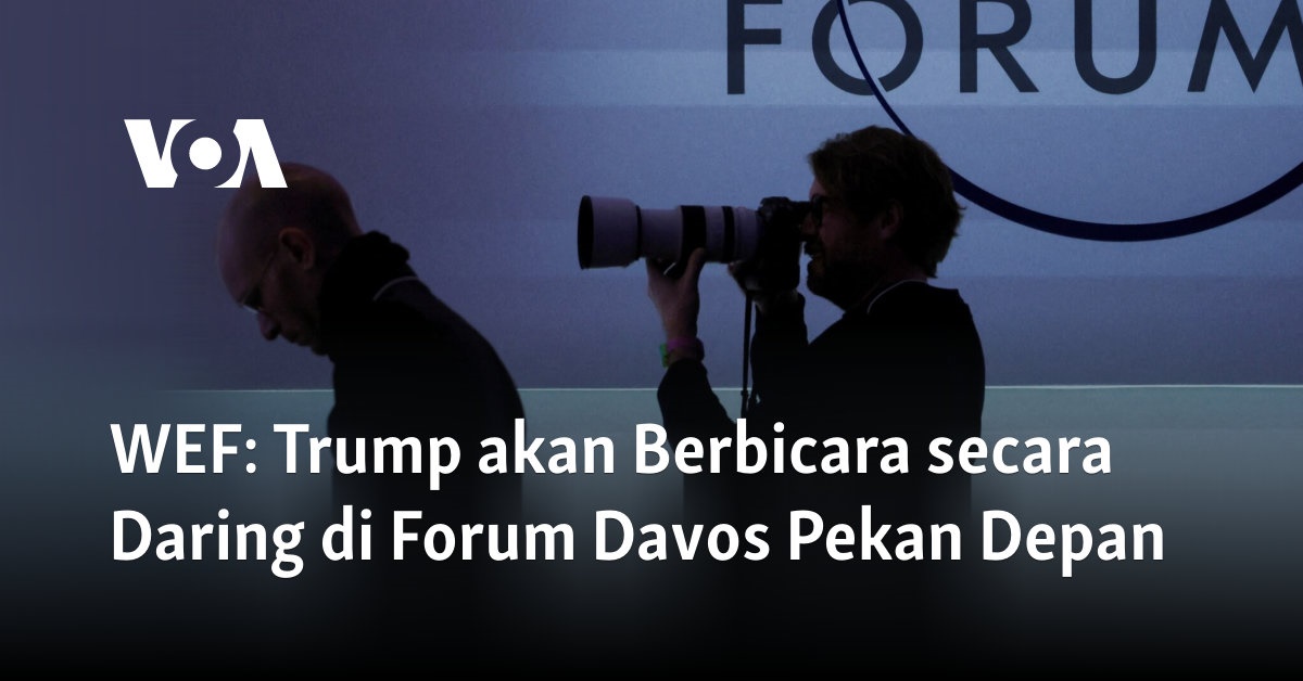 Trump akan Berbicara secara Daring di Forum Davos Pekan Depan