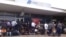 Customers waiting for their turn to withdraw money from the Bulawayo branch of the Metropolitan Bank