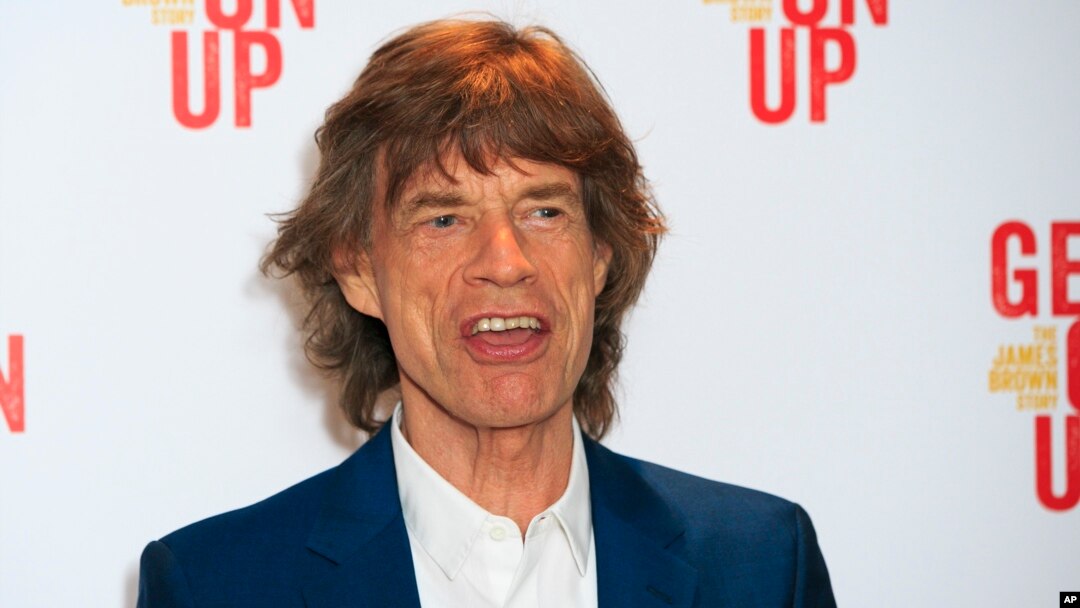 FILE - Mick Jagger attends the world premiere of "Get On Up" at the Ham Yard Hotel in central London, Sept. 14, 2014. 