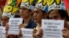 Puluhan Warga Filipina Protes di Depan Kedubes AS di Manila