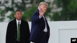 唐纳德·特朗普总统结束了宾夕法尼亚州的行程后返回白宫。(2026年6月23日)