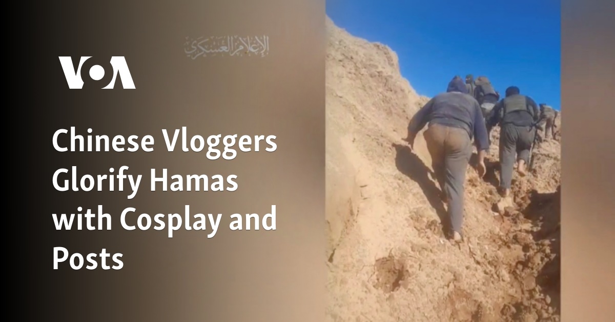 Chinese Vloggers Glorify Hamas with Cosplay and Posts