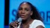 FILE - Tennis star Serena Williams speaks in Las Vegas, Nevada, Sept. 14, 2018. 