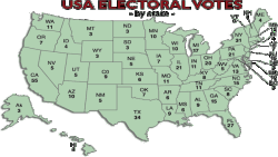 Hệ thống phiếu cử tri đoàn trên toàn nước Mỹ. 