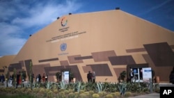 A view of the venue during the second and final day at the UN Migration Conference in Marrakech, Morocco, Dec.11, 2018.