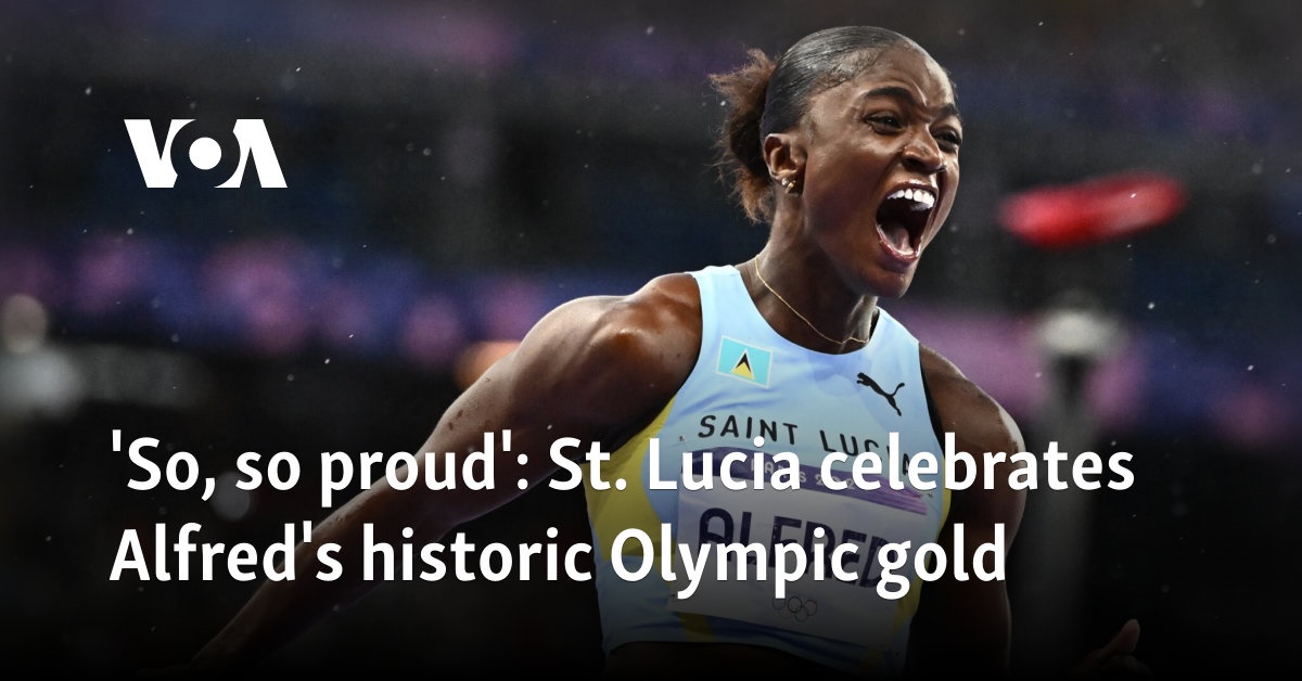 'So, so proud': St. Lucia celebrates Alfred's historic Olympic gold