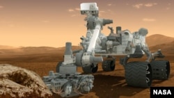 Artist's concept of NASA's Mars Science Laboratory Curiosity rover 