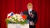 捷克參議院議長維特奇8月31日在台灣的政治大學演講，用行動展現對台灣民主的支持。 （圖片來源：台灣外交部臉書）