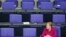 German Chancellor Angela Merkel attends a meeting of the German federal parliament, Bundestag, at the Reichstag building in Berlin, Germany, April 23, 2020.