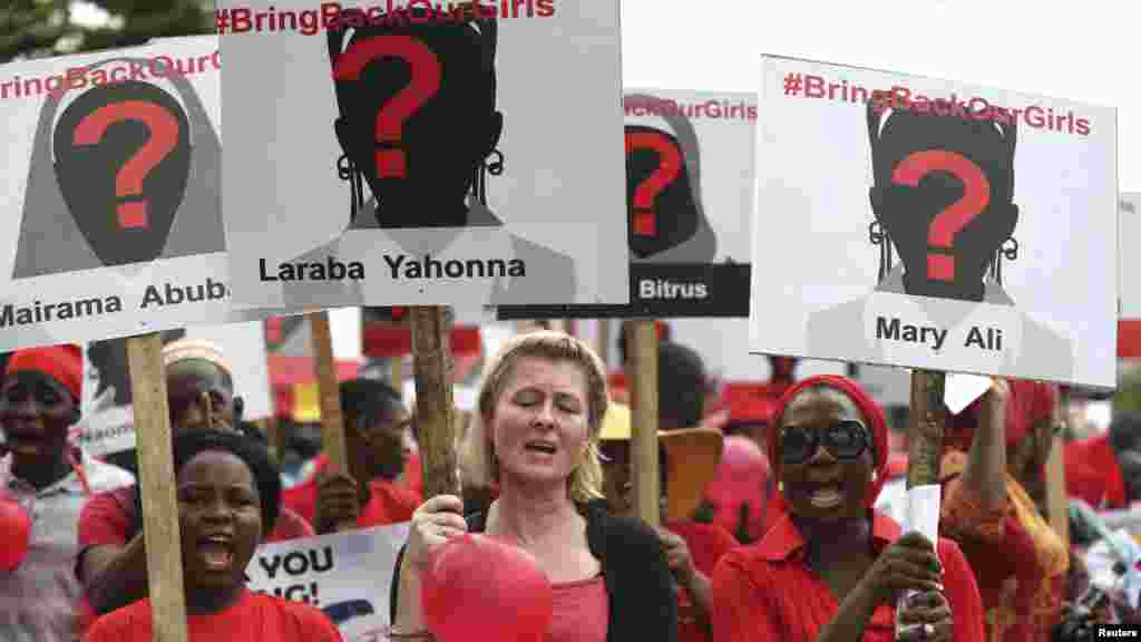 Ana ci Gaba da Gangami Kan Chibok a Lagos, Mayu 9, 2014.