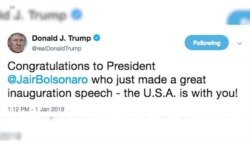 Трамп поздравил Болсонару