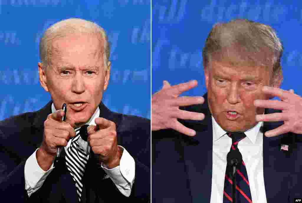 Joe Biden y Donald Trump intercambiaron comentarios acalorados el martes, atacando la competencia y la credibilidad del otro, en un apasionante primer debate presidencial.