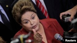 Presiden Brazil Dilma Rousseff menjamin bahwa turnamen Piala Dunia di Brazil akan berlangsung sukses (foto: dok). 